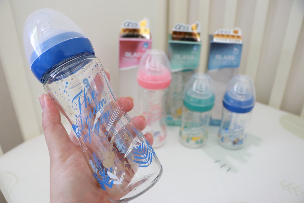 寶寶奶瓶分享。KUKU酷咕鴨夢想樂章玻璃奶瓶