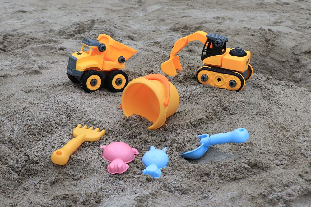 車車拆解組裝玩具推薦-SMART積木車。挖土機、吊車、砂石車、垃圾車、推土機、水泥車