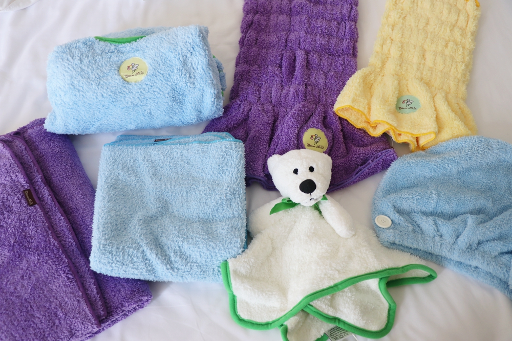 Bonne Nuit嬰兒用品開箱-浴巾、包巾、肚圍、多功能收納盒