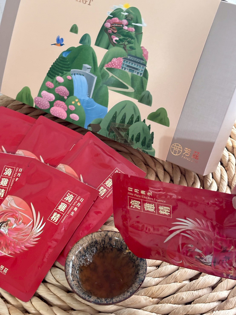 過年送禮首選－芳茲滴雞精金萃御品禮盒，淡雅茶香，常溫滴雞精暖心抗疲勞